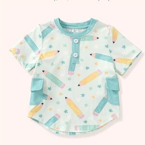 Green and Yellow Short Sleeve Tees Playful Design